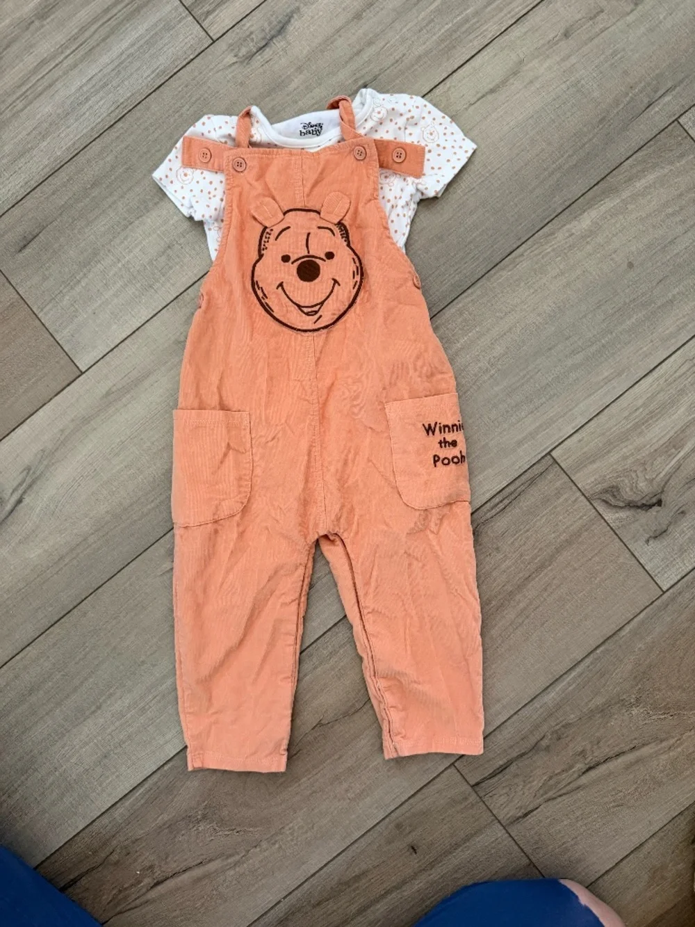Disney Baby Winnie the Pooh Overalls & Onesie Set – 12-18 Months